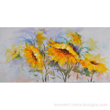 impression modern flower art painting